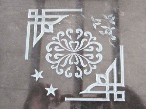 數控玻璃雕刻切割機樣品