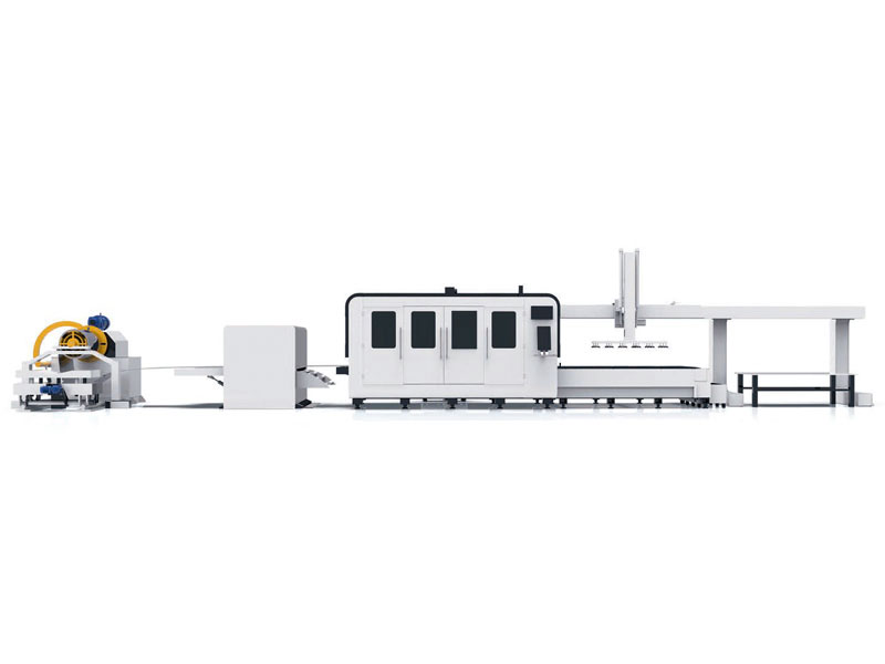 自動卷料送料激光落料線及切割系統