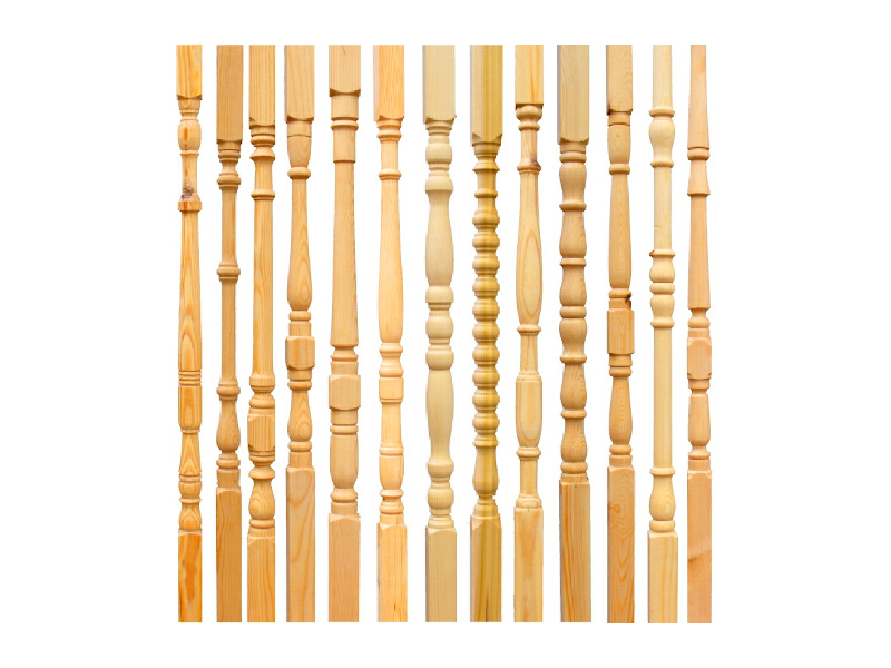 雙軸數控木工車床車削樓梯欄桿