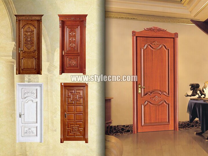 采用數控木雕機進行的木門項目