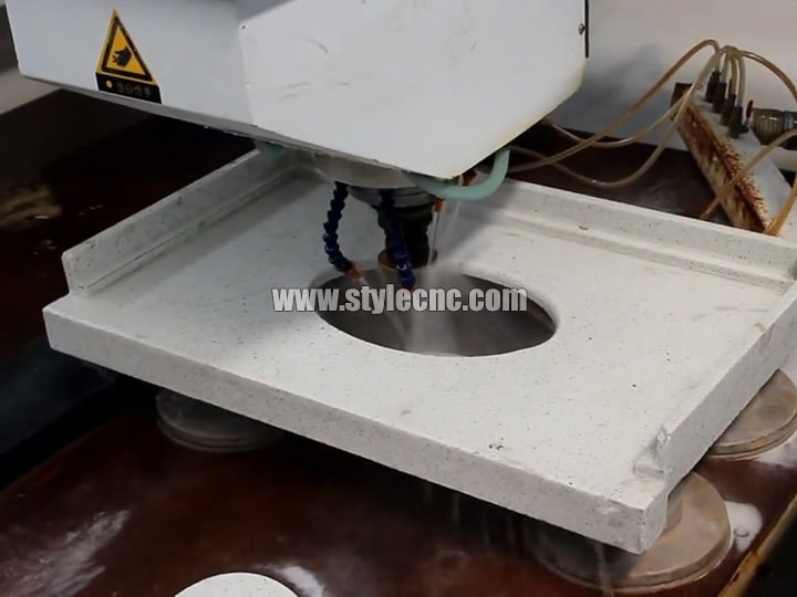 適用于石英、花崗巖、大理石加工過程的數控石材切割拋光機