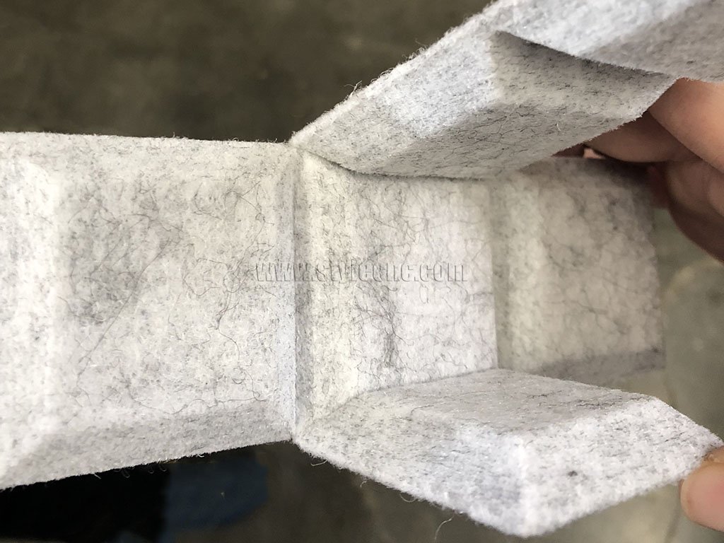 用 CNC 刀具切割毛氈的項目