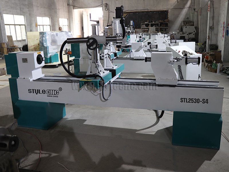 四軸數(shù)控木工車床 3D 車削、銑削、拉削