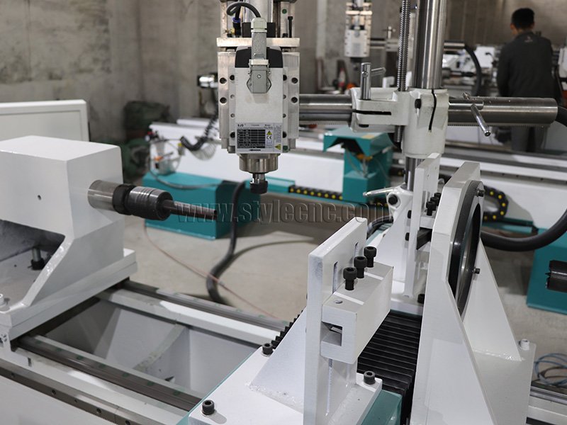 四軸數(shù)控木工車床 3D 車削、銑削、拉削