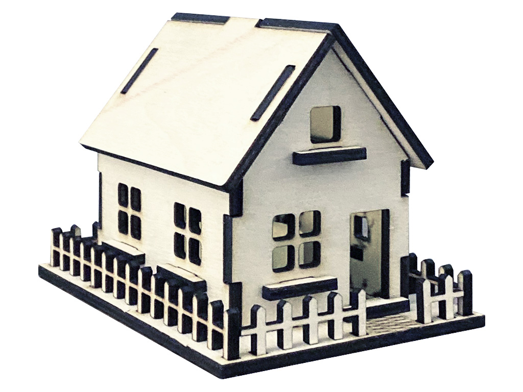 免費 3D 激光切割木屋模型項目和想法