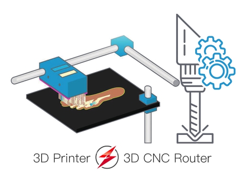 3D 打印機(jī) VS 3D 數(shù)控雕刻機(jī)