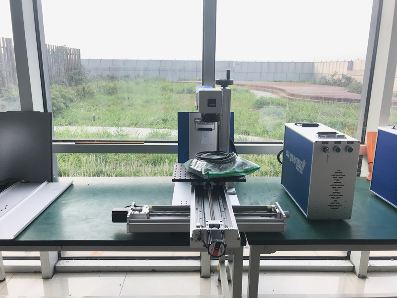 帶十字滑軌的光纖激光打標機