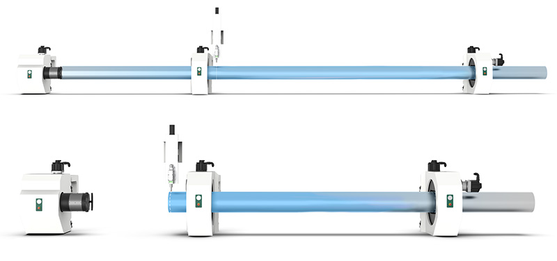 三卡盤激光切管機