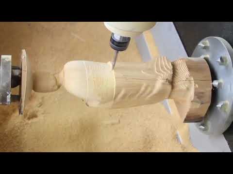 帶旋轉軸的小型數控雕刻機 3D 加工 帶旋轉軸的小型數控雕刻機 3D 加工